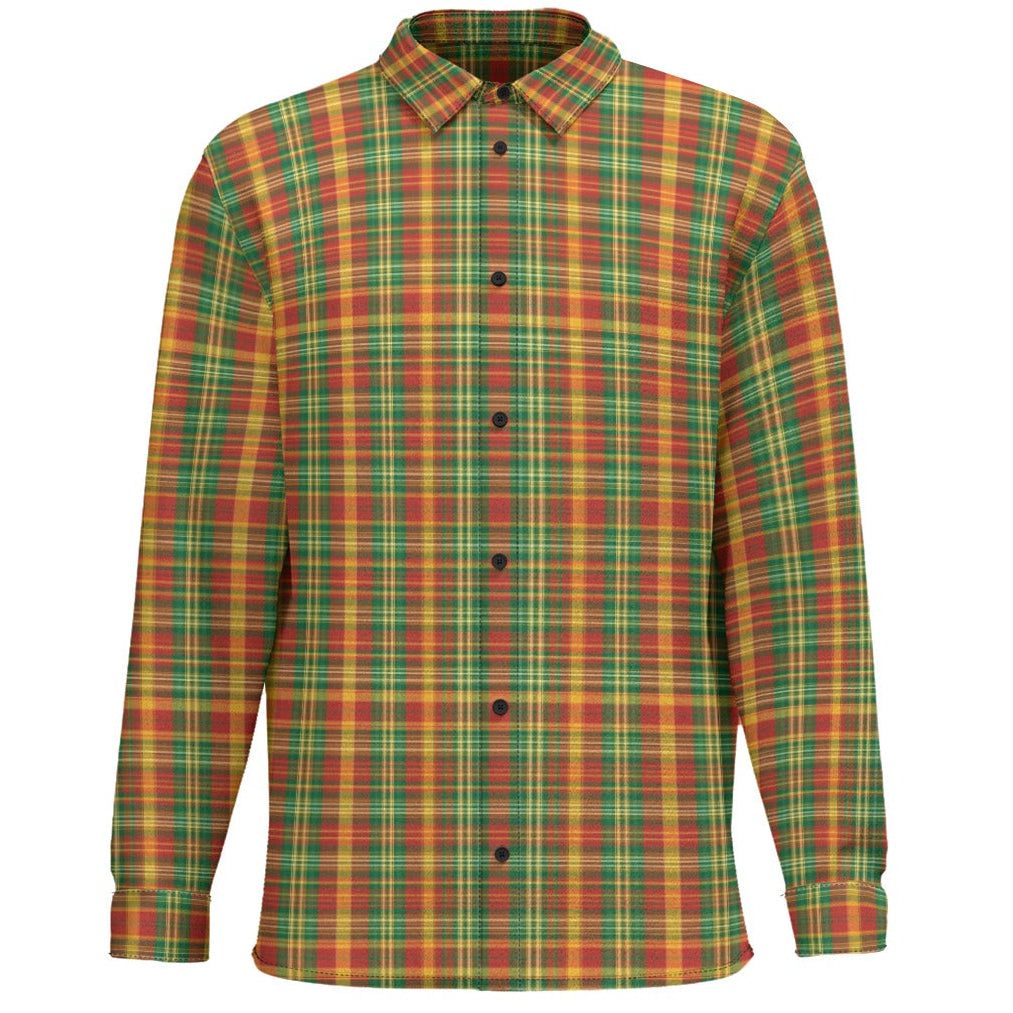 Bring vibrant Caribbean energy to your wardrobe with the Plaid Carnivale Resort Weave Shirt from J’OUVERT MEN, featuring bold plaid, breathable comfort, and celebration-ready island style.