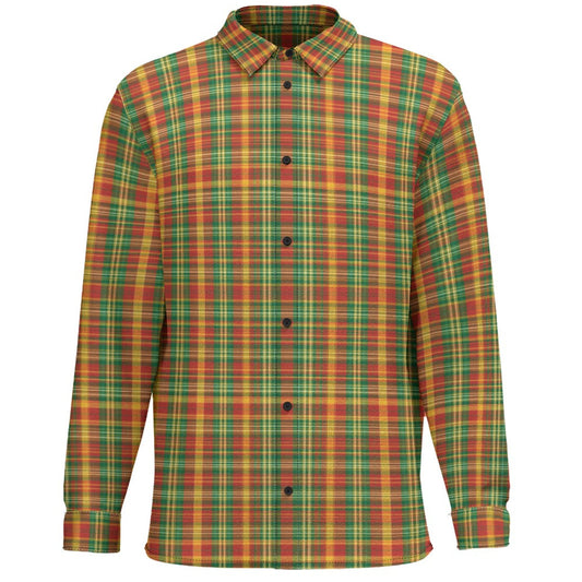 Bring vibrant Caribbean energy to your wardrobe with the Plaid Carnivale Resort Weave Shirt from J’OUVERT MEN, featuring bold plaid, breathable comfort, and celebration-ready island style.