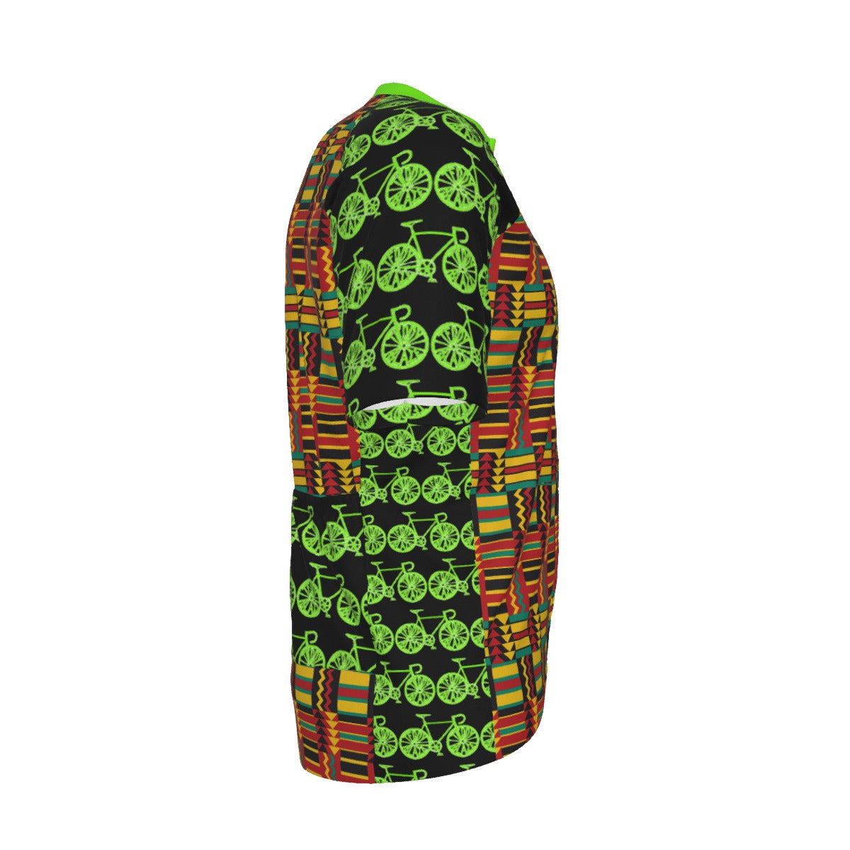 Kente & Neon Pace Performance Cycling Jersey