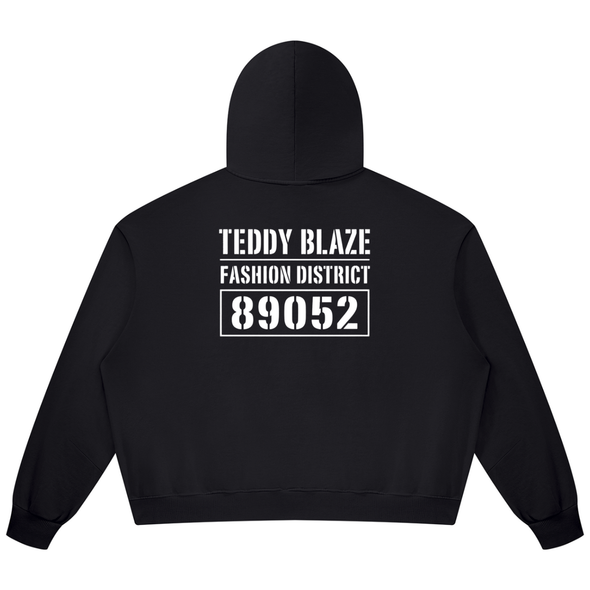 Shop the Signature Cotton Vintage Wash Boxy Zip Hoodie by Teddy Blaze. 360 GSM washed black heavy cotton zip hoodie reflecting stealth wealth and quiet luxury from the COVERUPS line of The Mature Mocha Collection.