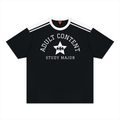 Adult Content Color Block Cotton Tee | EMPORIUM