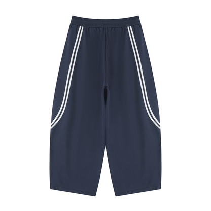 Signature Wide Leg Striped Detail Sweatpants | The BK Collection