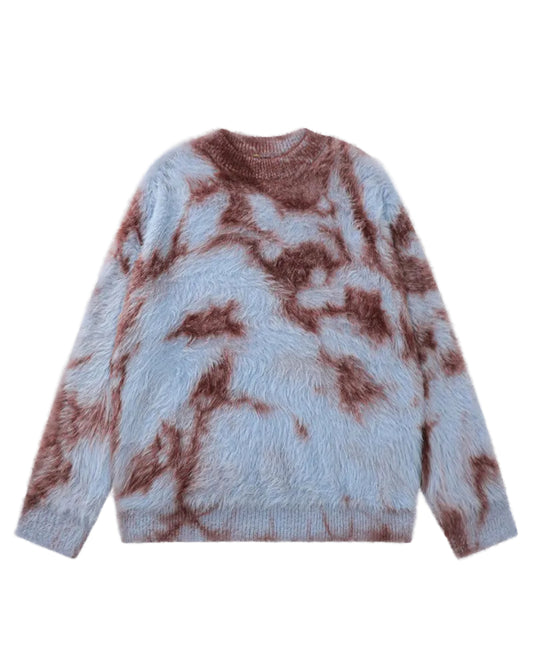 Faux Mink Tie Dye Sweater
