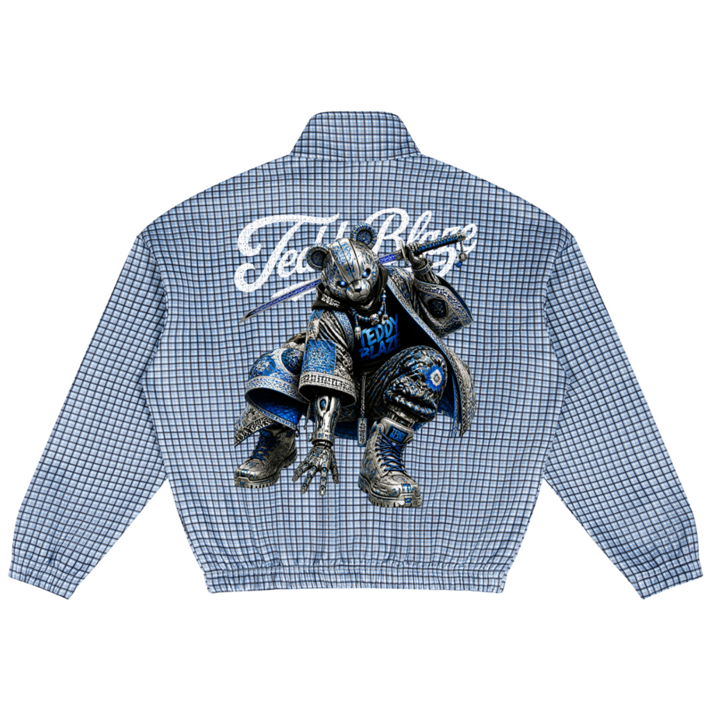 Signature CyBearg Plaid Quarter-Zip Jumper | AFRODEMIA