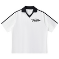 Signature Contrast Collar Striped Soccer Jersey