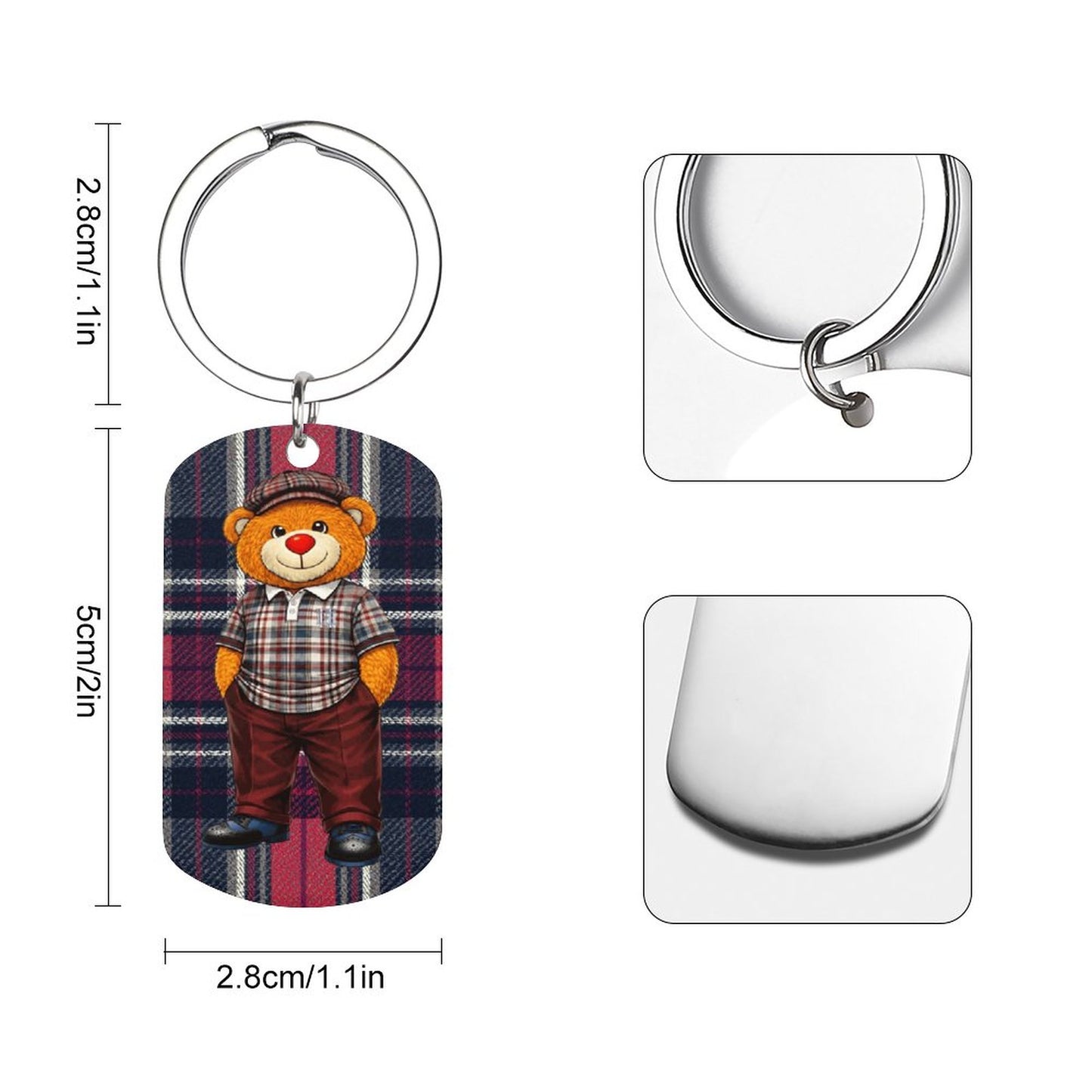 Metal Keychain + Bag Charm