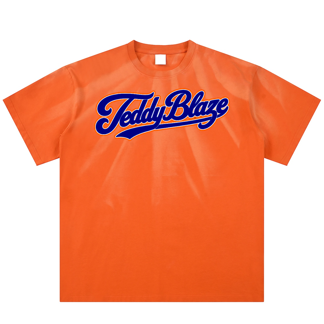 A 250 GSM cotton tee with a hand-scrunched sunfade effect, bold Signature front graphic, relaxed fit, and BK Collection streetwear energy.