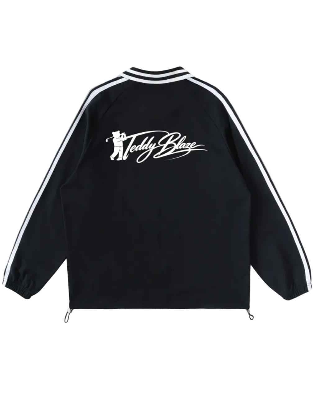 Shop the Iron + Ivy Signature 69 Contrast Trim Long Cotton Polo by Teddy Blaze. Onyx black 380 GSM cotton long-sleeve polo with 69 botanical chest graphic and golf bear back logo.