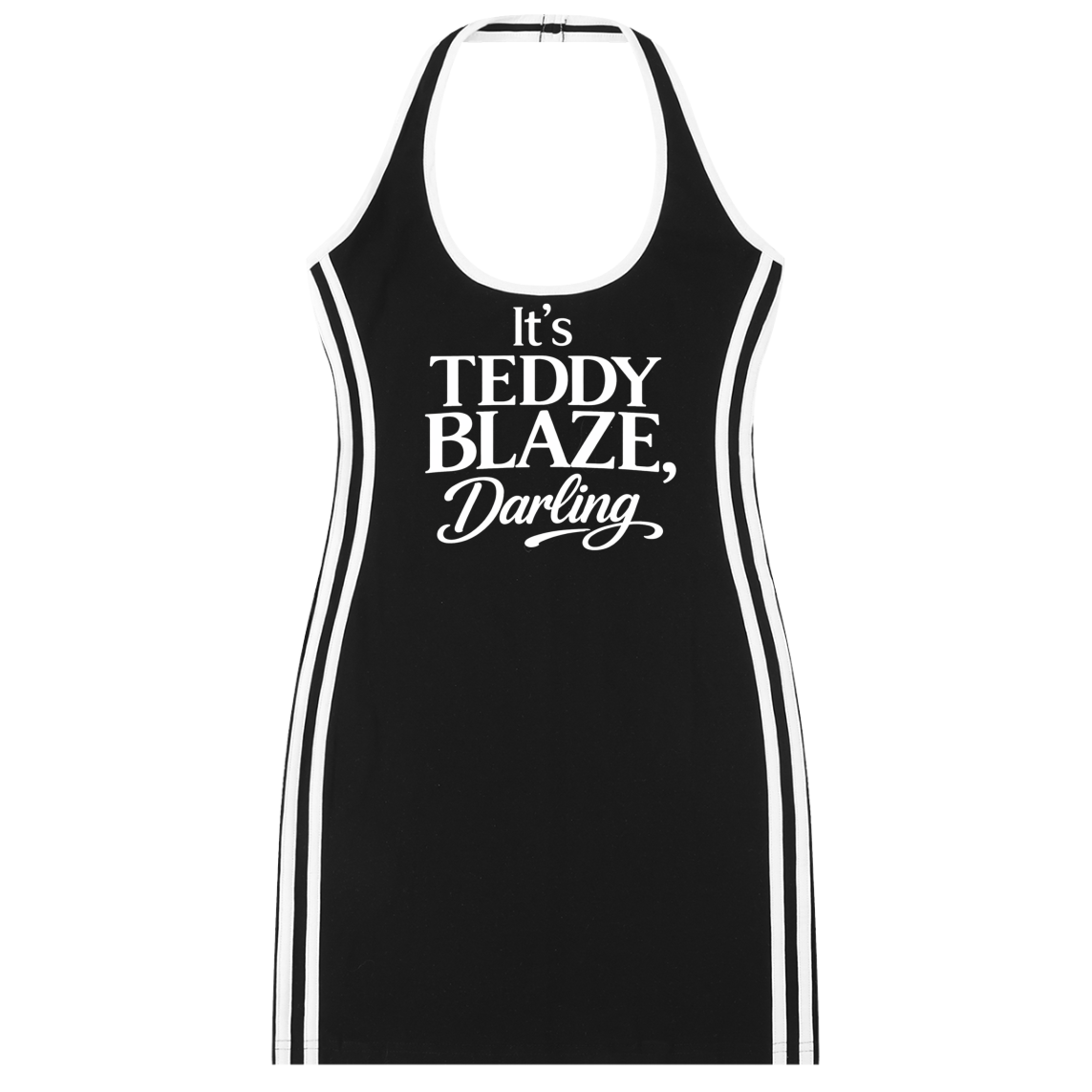 It's Teddy Blaze, Darling Bodycon Halter Dress