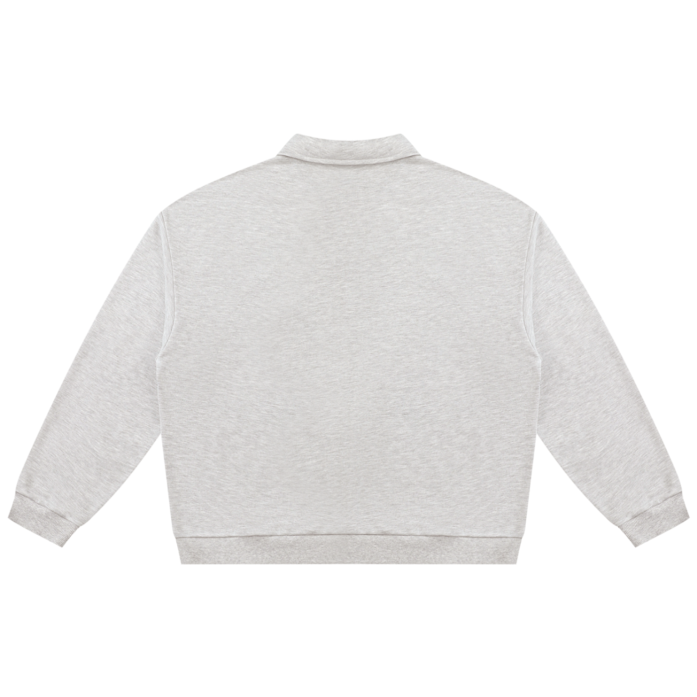Shop the Signature Rugby Shirt by Teddy Blaze. Heavyweight 310 GSM heather gray fleece rugby pullover with black script branding from THE BLAZE MAN.