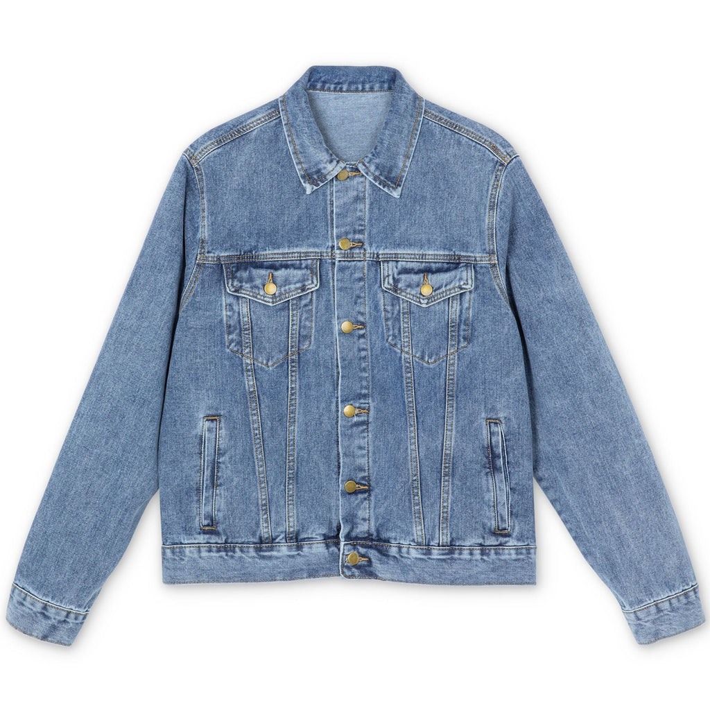 Teddy Blaze Source Code Trucker Jacket | Classic Blue Denim Outerwear Jacket