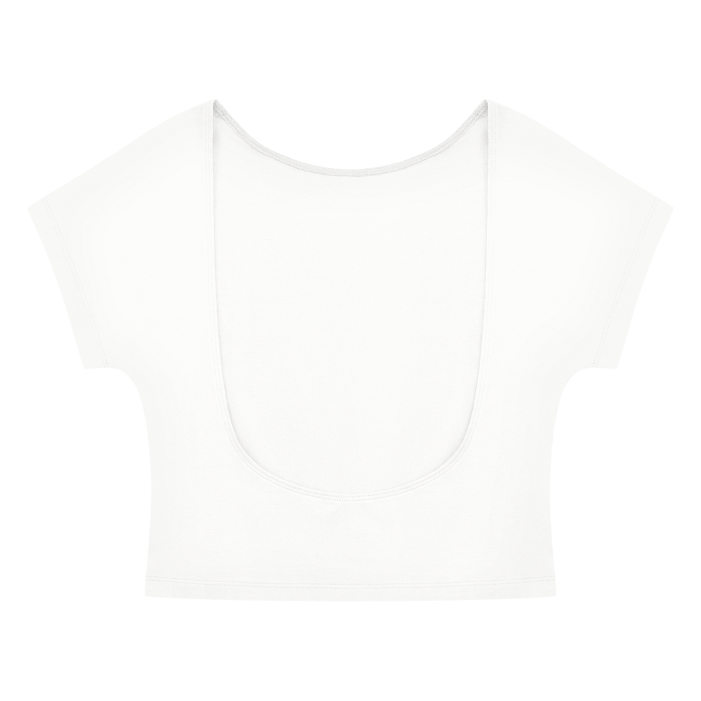 Shop the Women's Brand Rising Open-Back Tee by Teddy Blaze. Ultra-thin cotton-spandex cropped tee featuring an open neck and central Gye Nyame graphic.