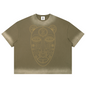 Khaki t-shirt on a white background