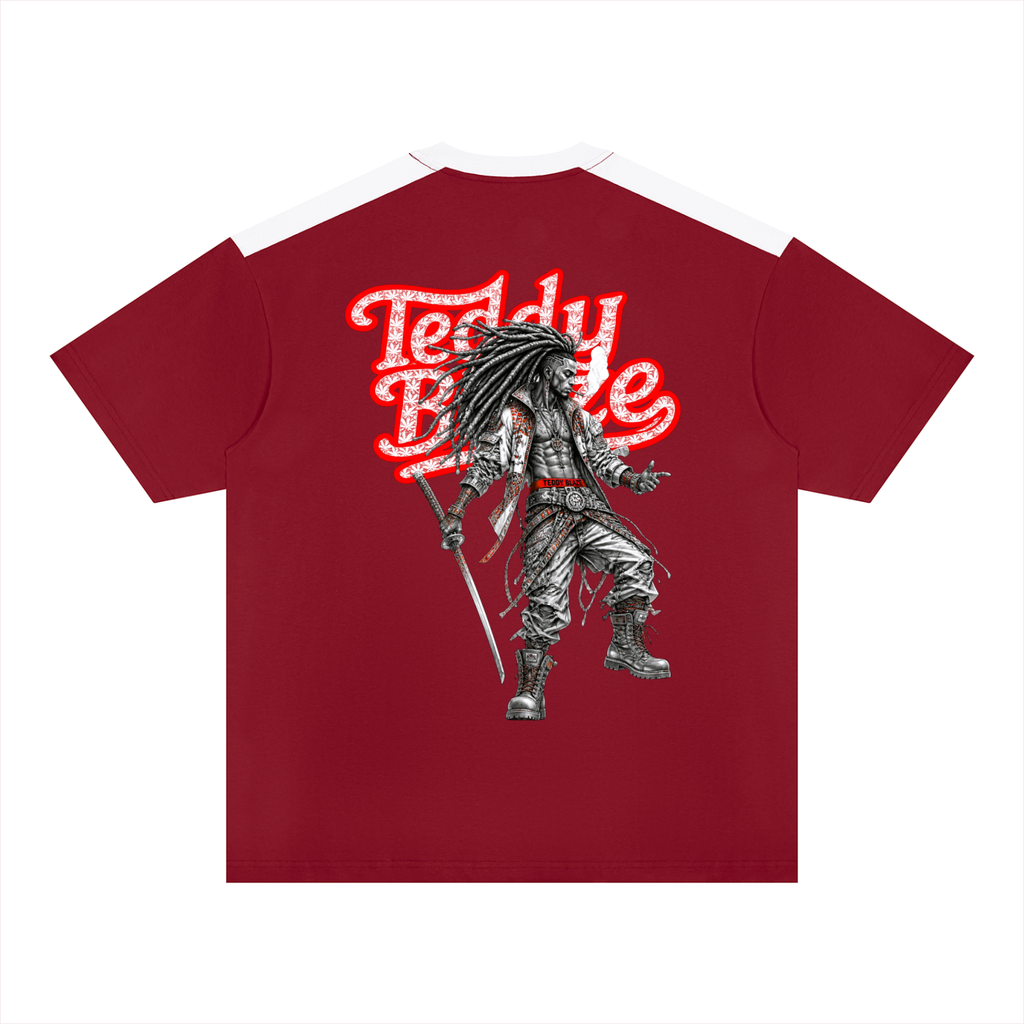 Saki Blazehead Color Block Cotton Tee | EMPORIUM