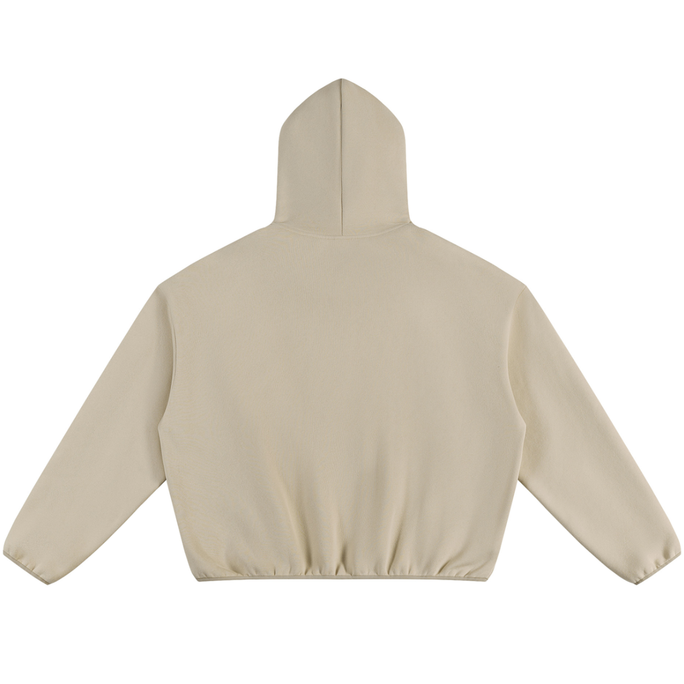 Shop the Signature Cachet Boxy Piping Detail Fleece Hooded Jumper by Teddy Blaze. 350 GSM sand fleece hoodie featuring piping details and Cachet emblem from The Mature Mocha Collection.