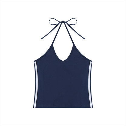 Cachet Coastal Striped Halter Tank