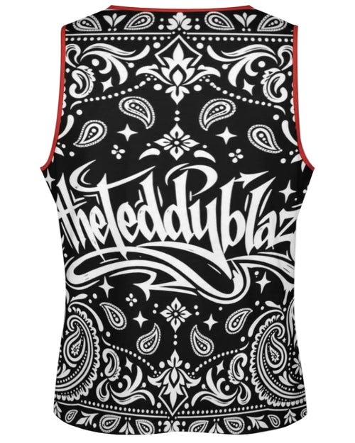 Teddy Blaze Signature Bandana Muscle Tank | Men's Paisley Streetwear Tank Top