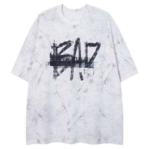Shop the Distressed BAD Graphic Acid Wash Tee by Teddy Blaze. Heavyweight acid-washed cotton tee with micro-hole distressing from THE IVY MAN collection.