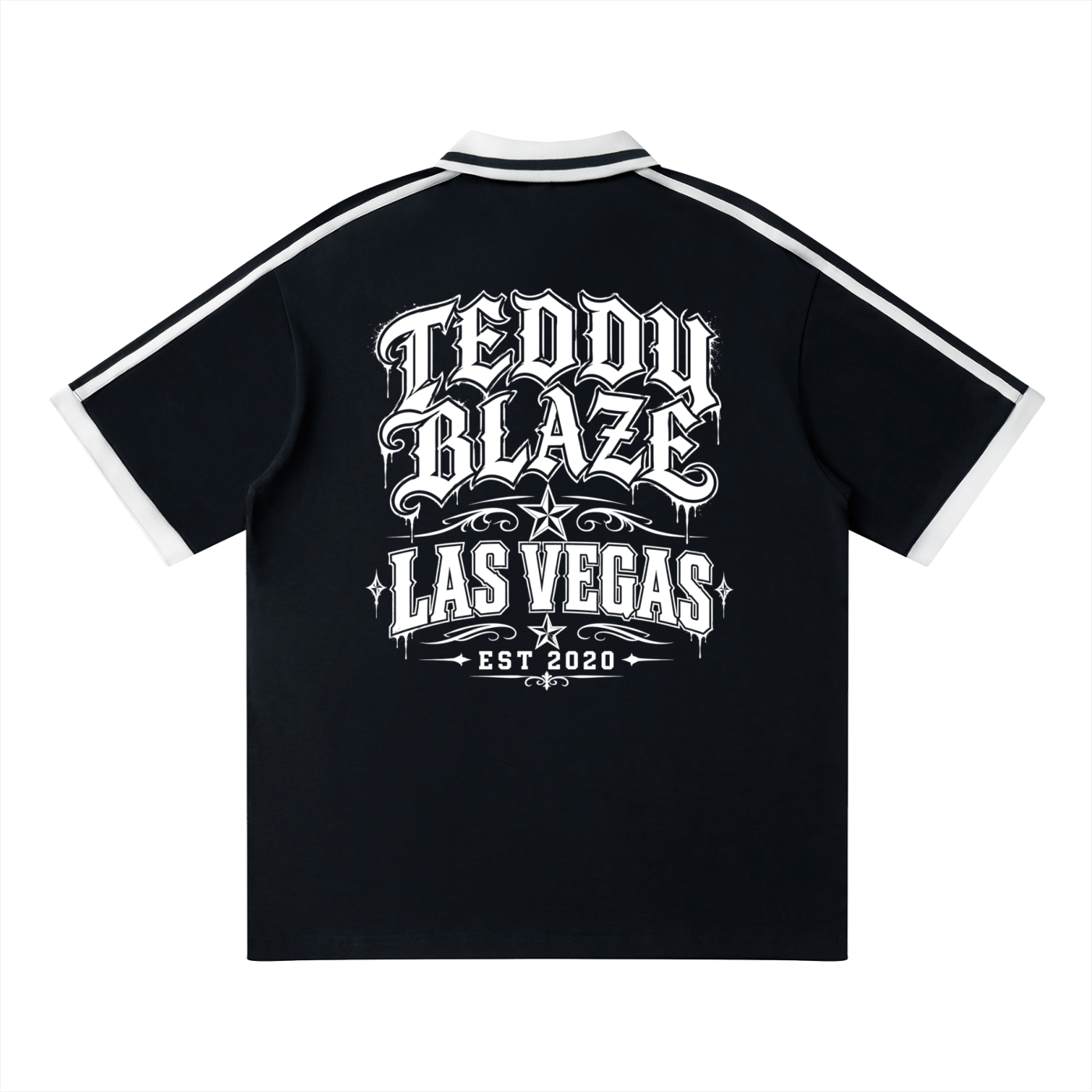 LAS VEGAS LOCK UP COLOR BLOCK CONTRAST PIPING GOLF SHIRT