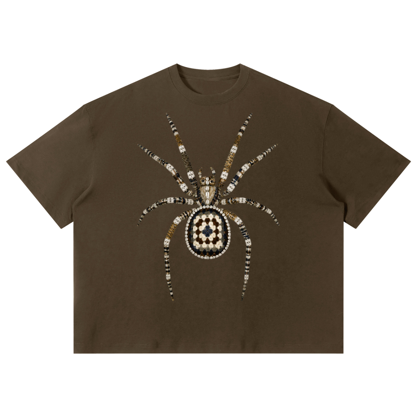 Black t-shirt on a white background