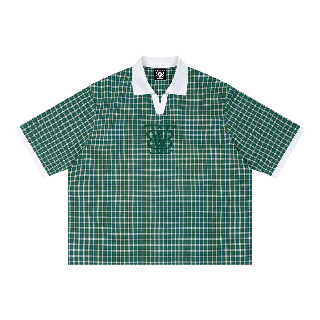 “The Ace Club” Unisex Lyocell Plaid Polo