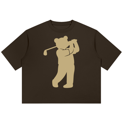 The Golfer Cotton Boxy Tee | Teddy Blaze Blue Label