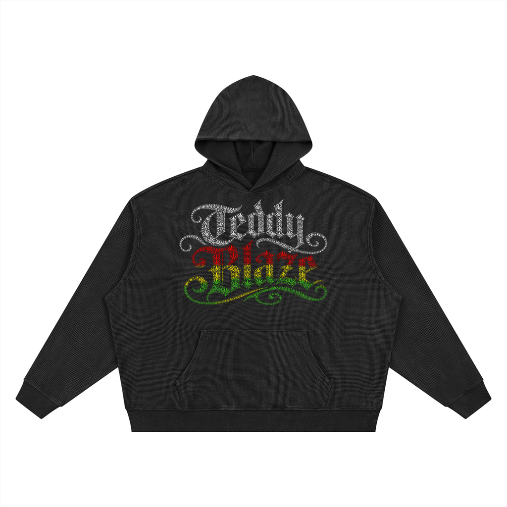 Signature Vintage Boxy Waffle Knit Hooded Jumper | VERY TEDDY