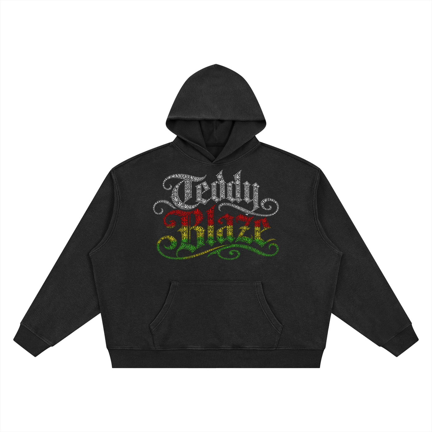Signature Vintage Boxy Waffle Knit Hooded Jumper | VERY TEDDY