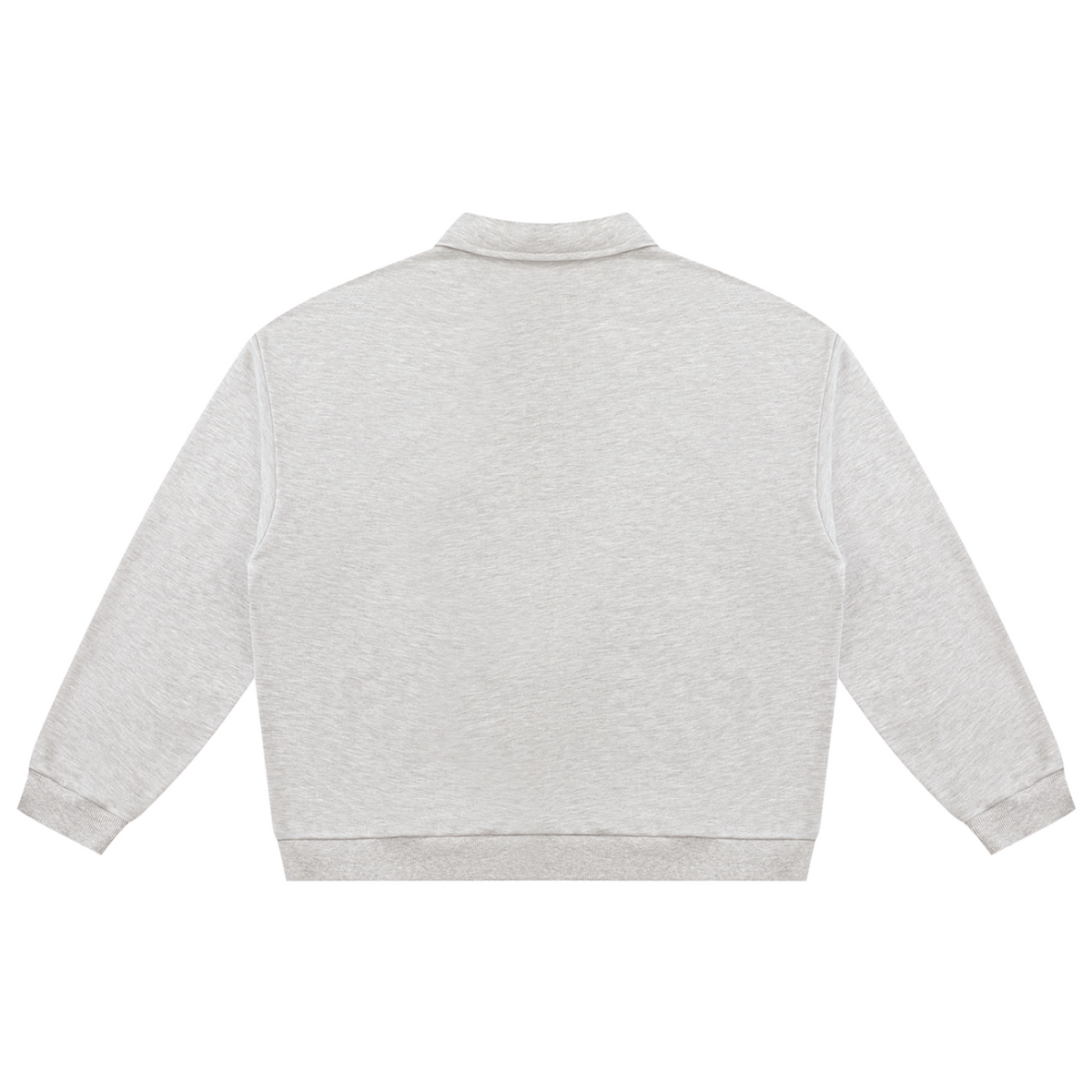 Shop the Signature Oversized Fleece Rugby Shirt by Teddy Blaze. 310 GSM ash heather fleece rugby polo reflecting stealth wealth and quiet luxury from the TOPS category of The Mature Mocha Collection.