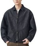 Black Denim Zip Jacket