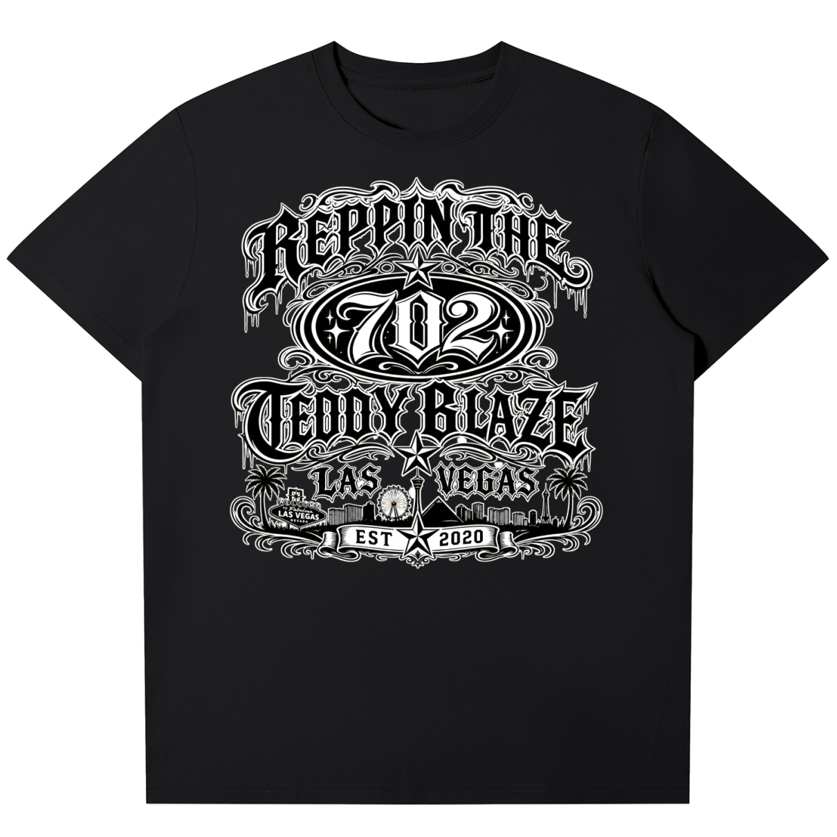 702 Boxy Sorona Tee | Teddy Blaze Full Chest Collection