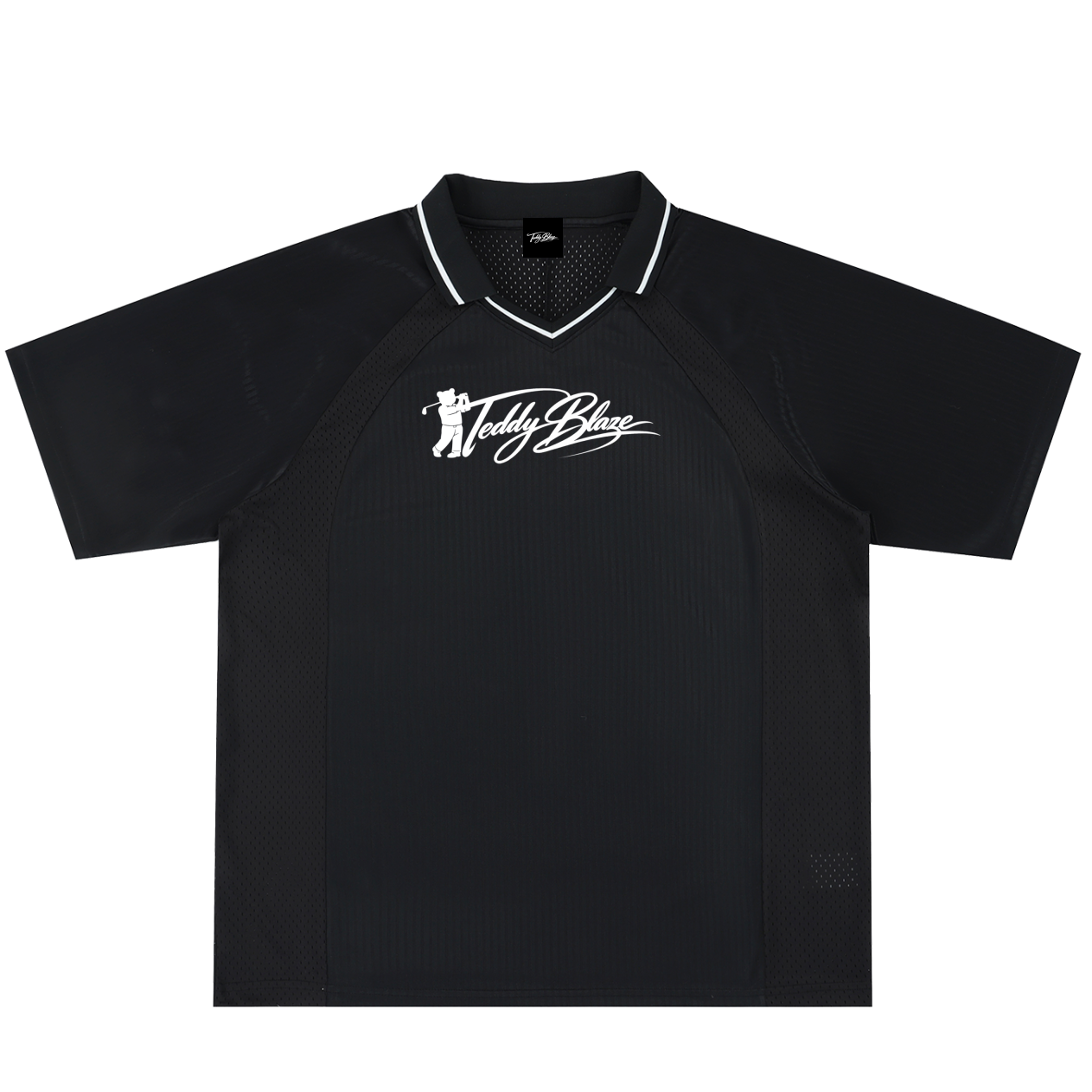 Signature Striped V-Neck Sports Polo