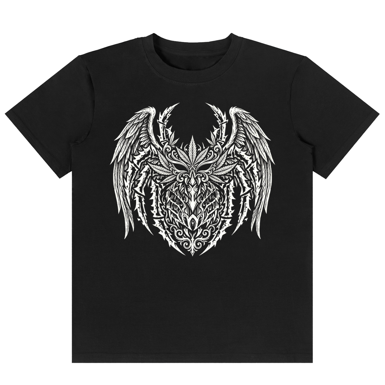 Black t-shirt with 'zerosix' logo on a white background