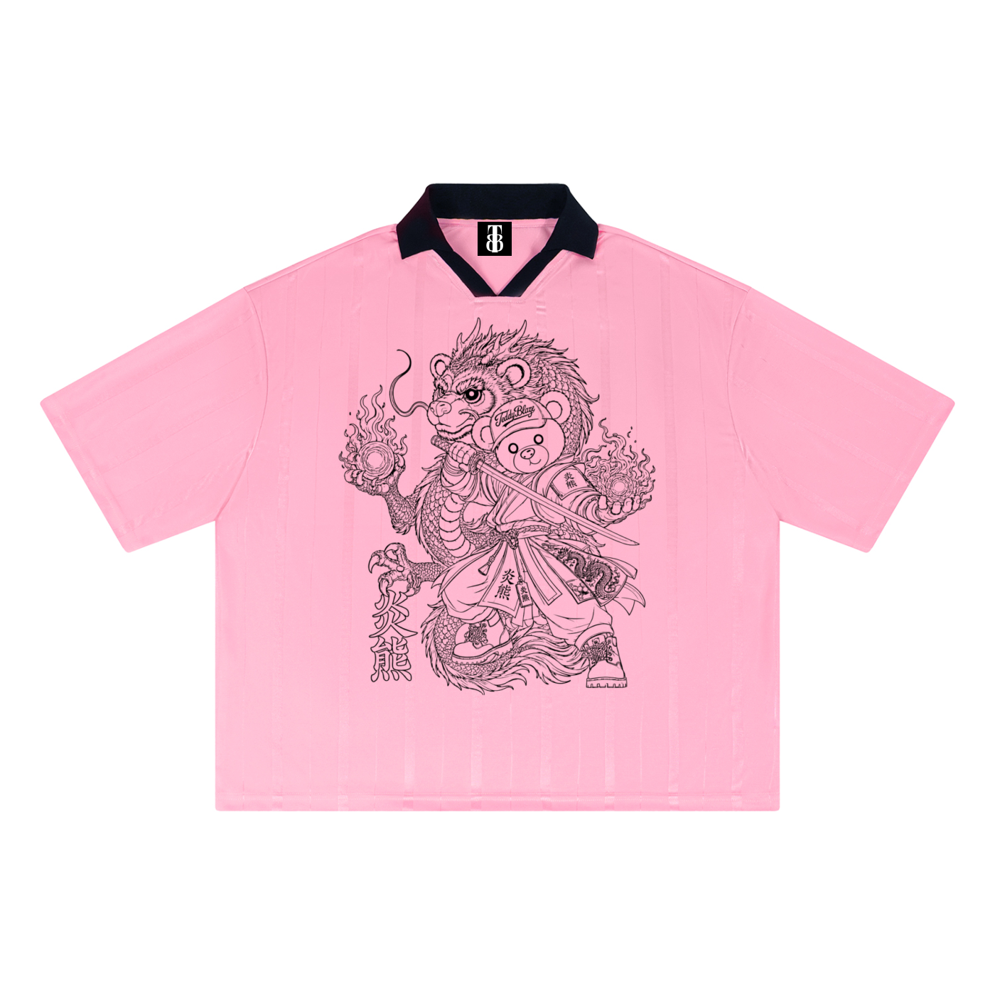 Team Dragon Contrast Collar Soccer Jersey | TBX