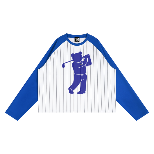 Blue Label Striped Raglan Jumper | Teddy Blaze Blue Label