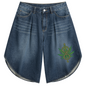 81C Wide Leg Denim Shorts | Teddy Kush