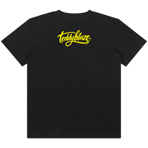 Shop the Blunt Man Classic Tee by Teddy Blaze. 180 GSM cotton-spandex stretch tee featuring a yellow bat-wing leaf graphic from the TOPS line of The Mature Mocha Collection.