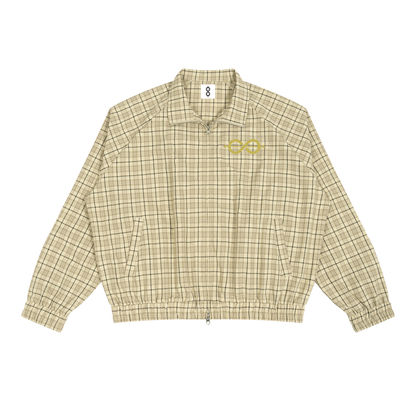 81C Plaid Zip Up Track Jacket | TB Shift