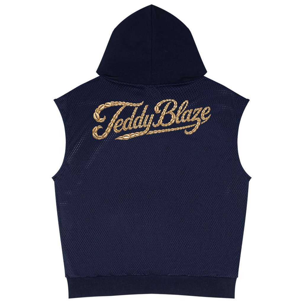 Uba Mesh Panel Sleeveless Hoodie | EMPORIUM