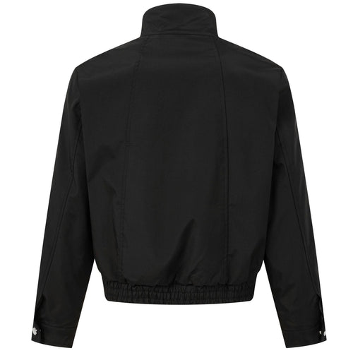 Shop the Iron + Ivy Pleated Asymmetric Snap Funnel Jacket by Teddy Blaze. Men’s urban woven jacket featuring front vertical pleats, asymmetrical pearl snaps, and a high stand collar.