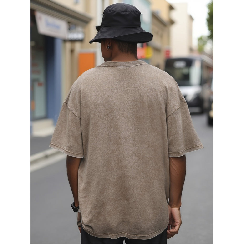 Shop the Mr. Blaze Heavyweight Cotton Tee by Teddy Blaze. Premium 230g/m² washed vintage cotton t-shirt printed in the USA featuring signature mascot artwork.