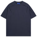 Shop the Architectural Pleat Drop Shoulder Tee by Teddy Blaze. Premium cotton-blend loose-fit t-shirt featuring diagonal chest pleat seams from THE IVY MAN.