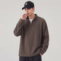 Savant Contrast Stitch Quarter-Zip Pullover