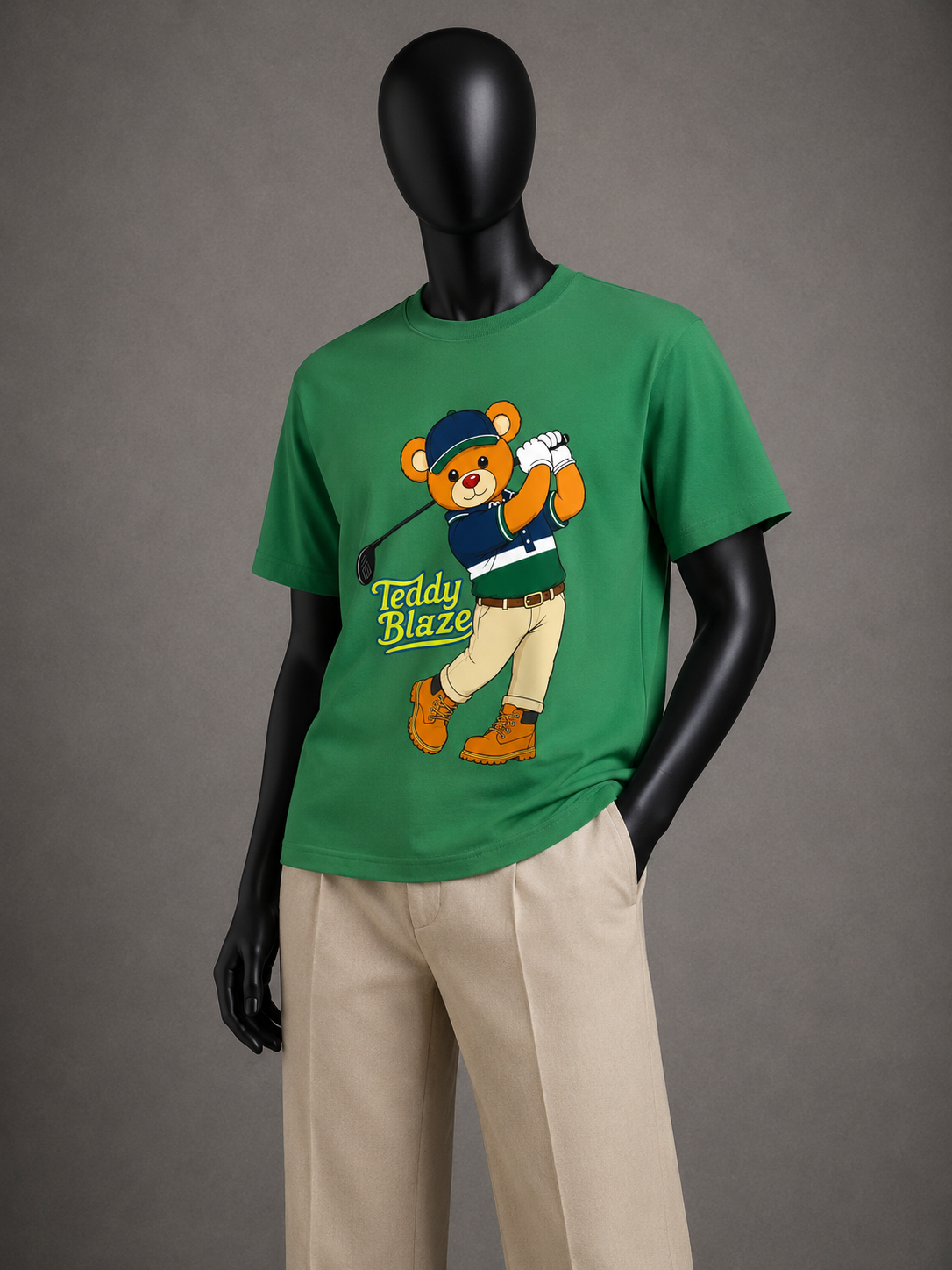 Stay cool in the SDB Golfer Quick Dry Tee from Teddy Blaze University. A lightweight quick-dry tee featuring Sir Defiant Bailey in signature Oaks Bluffs resort style.