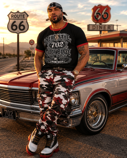 CONTRAST TRIM RIBBED 702 TEE