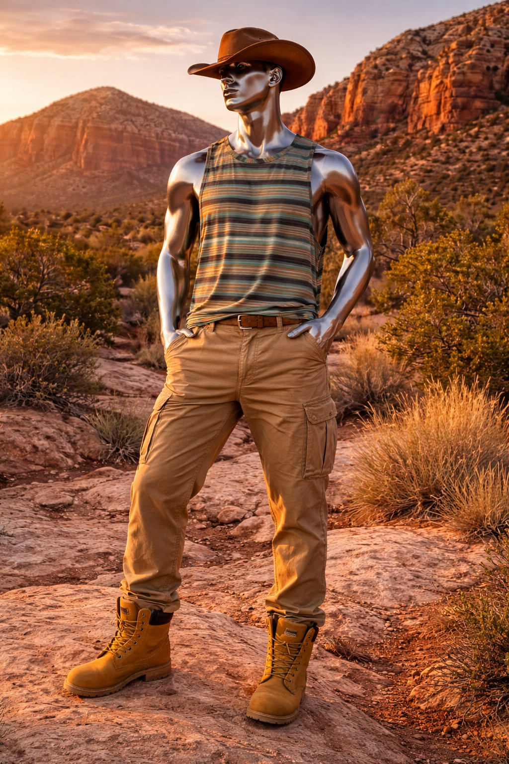 Sierra Verde Trail Longline Tank