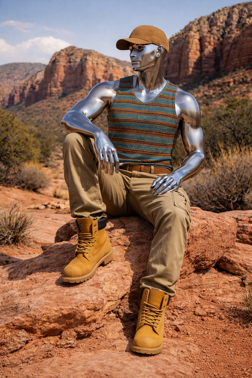 Emerald Canyon Horizon Poly Jersey Tank