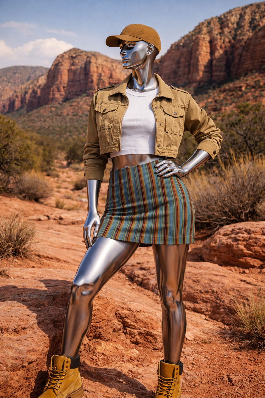 Emerald Canyon Strata Microflex Mini Dress