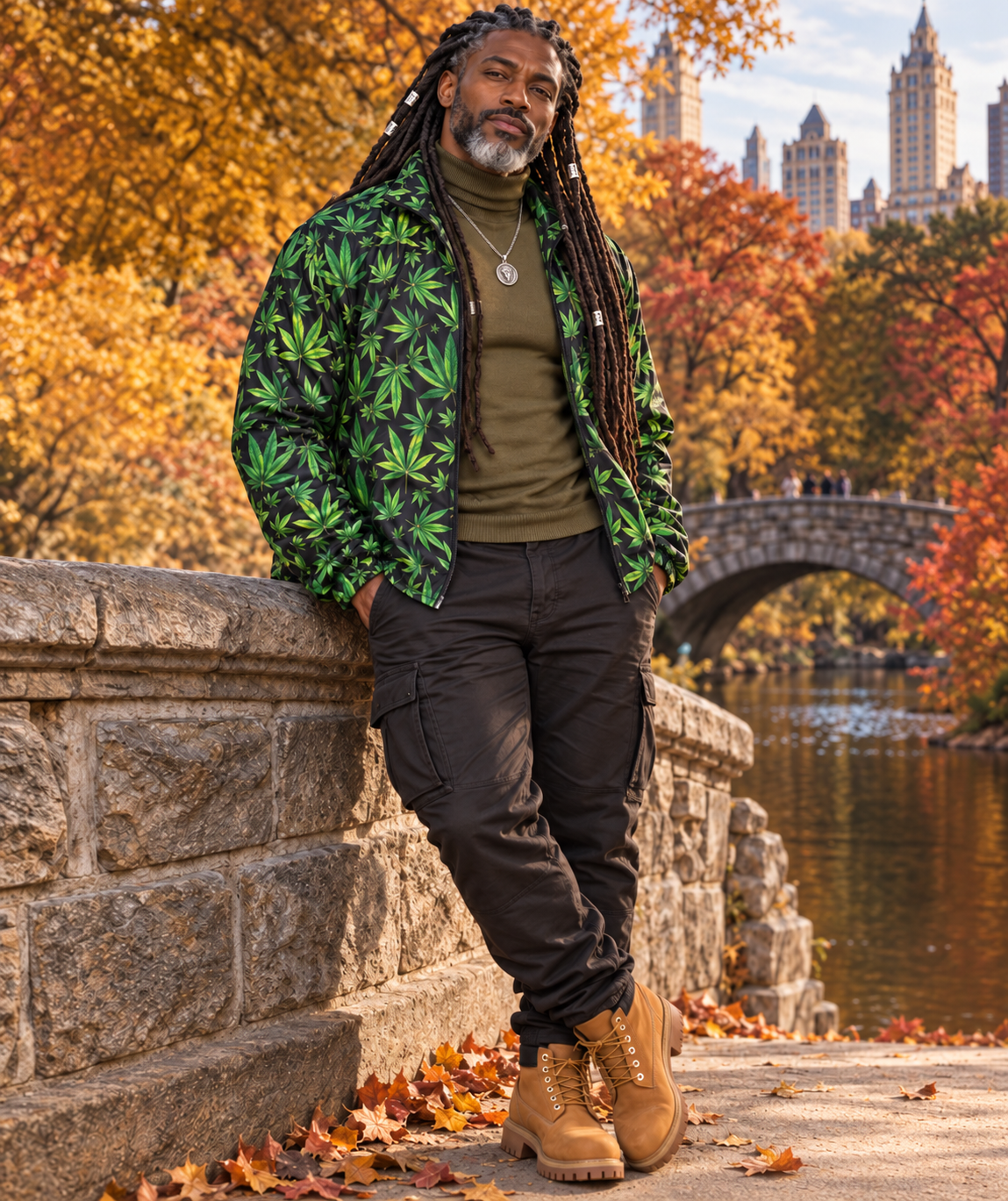 Shop the Canna Camo Windbreaker by Teddy Blaze. 140 GSM lightweight windproof poly jacket featuring botanical camo & neon back script from HIGH ROLLERS OUTERWEAR.