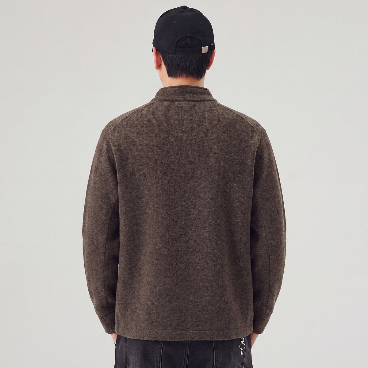 Savant Contrast Stitch Quarter-Zip Pullover